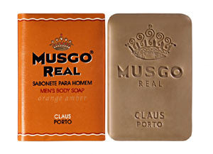 Claus Porto Musgo Real Orange Amber Mens Body Soap - Hampton Court Essential Luxuries