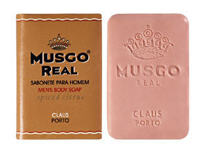 Claus Porto Musgo Real Spiced Citrus Mens Body Soap - Hampton Court Essential Luxuries