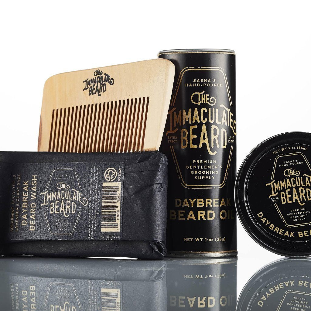 The Immaculate Beard - Beard Grooming Gift Set - DARK