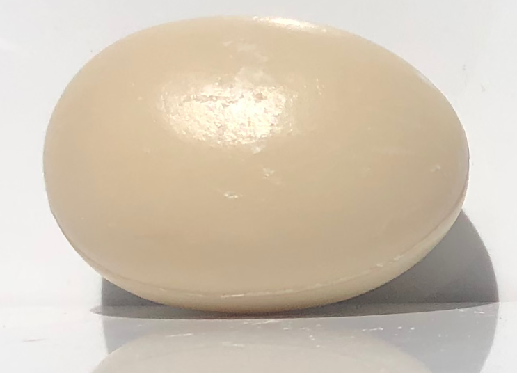 A single La Lavande Egg Soap - Honey Lavender bar with a glossy finish, displayed against a plain white background.