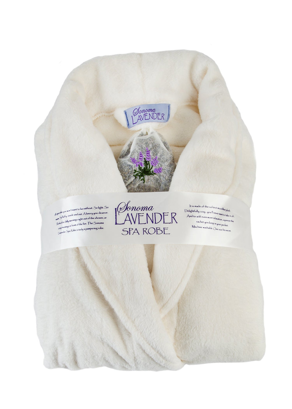 Sonoma Lavender Ultra luxe Plush Robe Ivory Hampton Court Essential