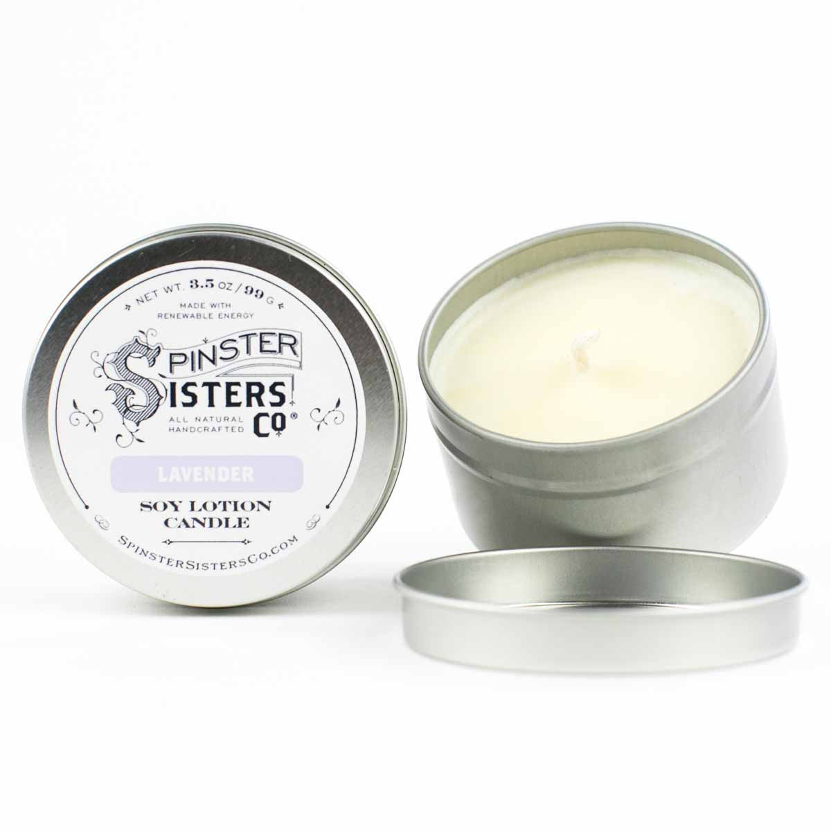 Spinster Sisters Soy Lotion Candle - Lavender
