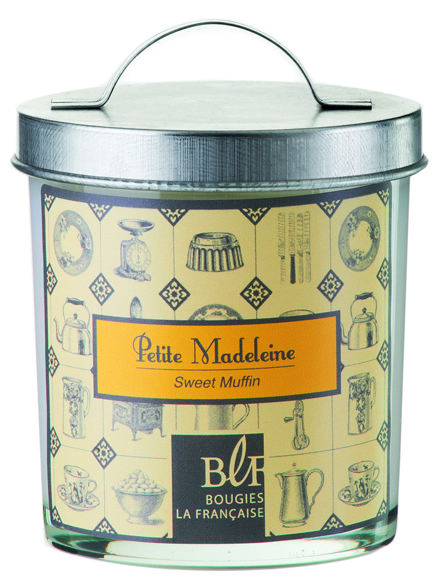 Bougies la Francaise Sweet Muffin Candle w/Galvanized Lid