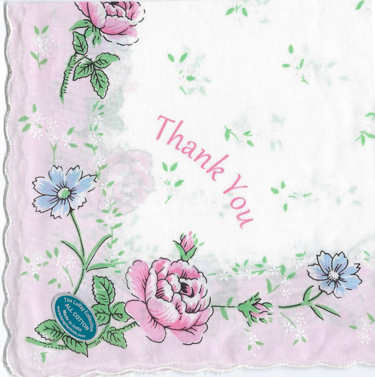 Vintage-Inspired Hanky - Thank You Hanky