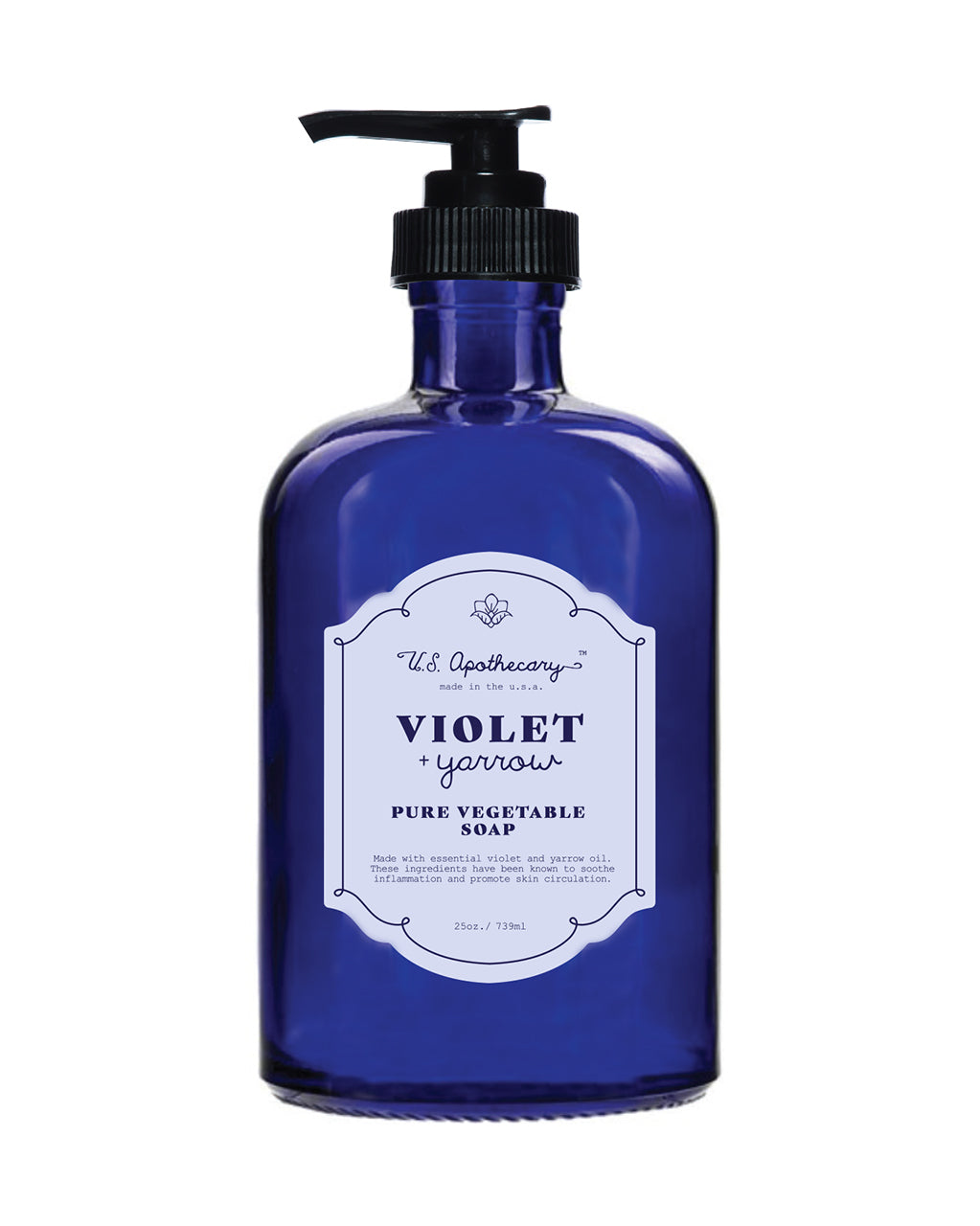 U.S. Apothecary Violet + Yarrow Liquid Soap