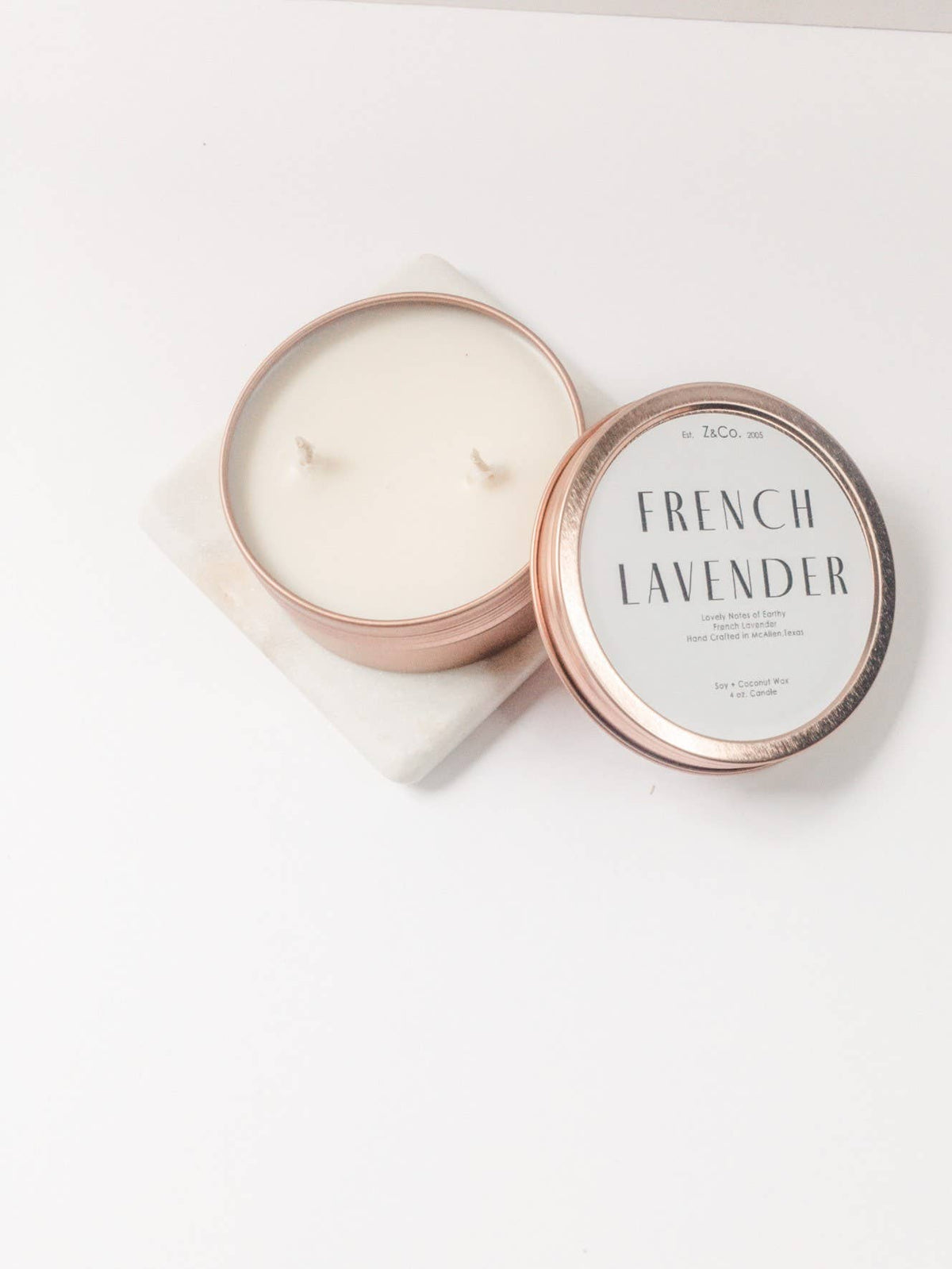Z&Co. French Lavender Rose Gold  Candle