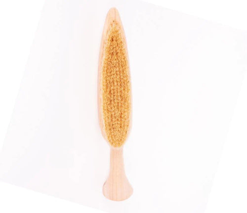 A Belle de Provence Large Tree Brush by Lothantique with a long handle and natural boar bristles on a plain white background.