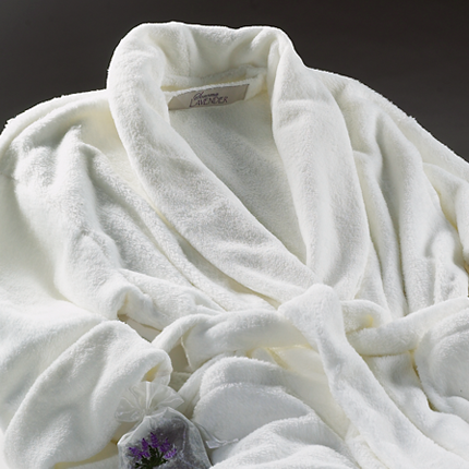 Ultra-luxe Plush Robe - Ivory - Sonoma Lavender Shop - 1